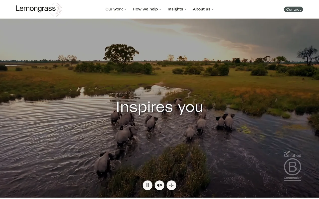 Lemongrass Marketing homepage screenshot, Travel PR, digital PR and content for travel brands